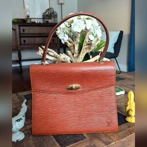Louis‎ Vuitton Epi Malesherbe Brown hand bag